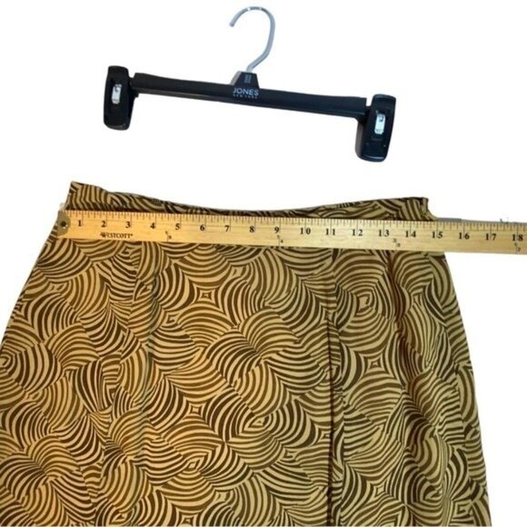 Liz Claiborne Brown & Tan Swirl Women's S/M Pet Top & Skirt Set Asymmetrical Hem - Picture 4 of 14